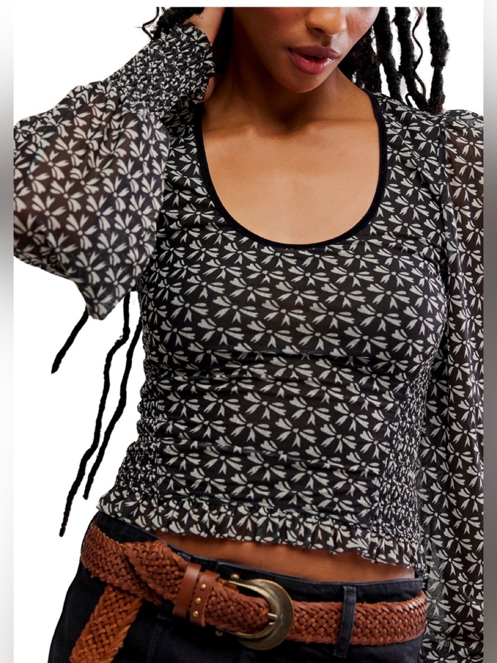 Free People Dottie Knit Top
